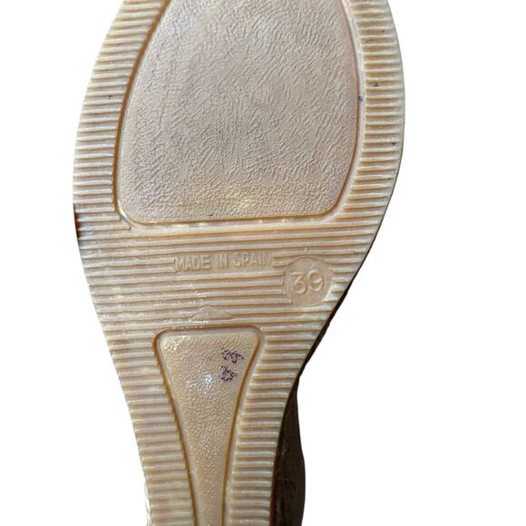 Viscata Black Estartit Canvas Raffia Espadrille Wedges Sandal - EU39 ~ US8 - Picture 10 of 10